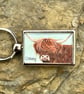 Highland Cow Keyring