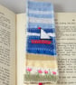 Bookmark - Seaside - patchworked and embroidered - Image 3