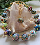 Boho Multicoloured Vibrant Hand Made Polymer Clay Bracelet - Image 4