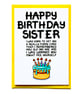 Funny Birthday Card For Sister, Joke Birthday Card From Brother, Sister  - Image 4