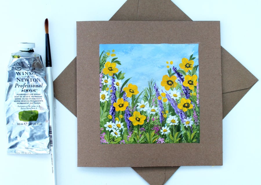 Original Art - Greetings Card "Cottage Garden (Ref No. 147)