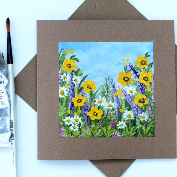 Original Art - Greetings Card "Cottage Garden (Ref No. 147)