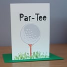 A6 Golf Greeting Card