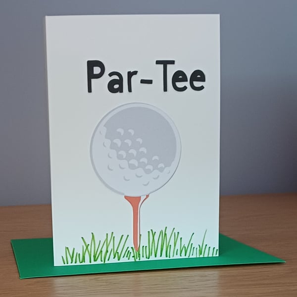 A6 Golf Greeting Card