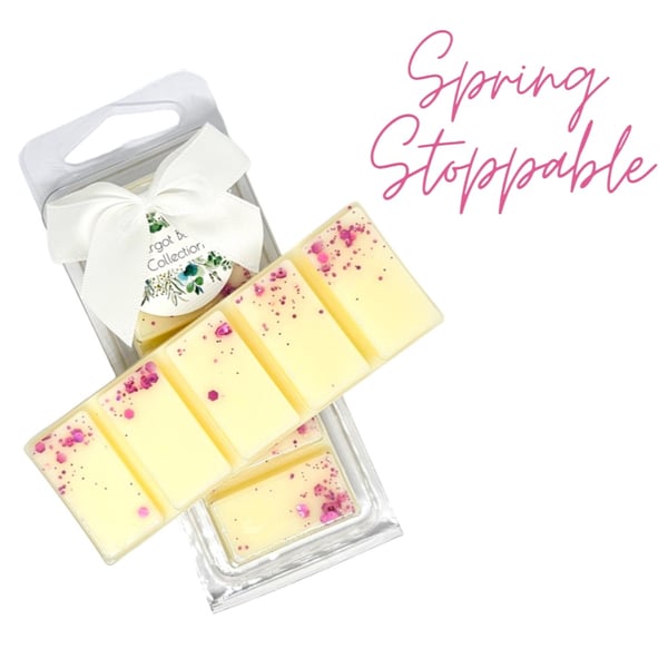 Spring Stoppable  Wax Melts UK  50G  Luxury  Natural  Highly Scented