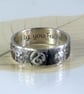 Silver Band ring with Elvish Runes  - Elven Jewellery Not All Those Who Wander  - Image 8