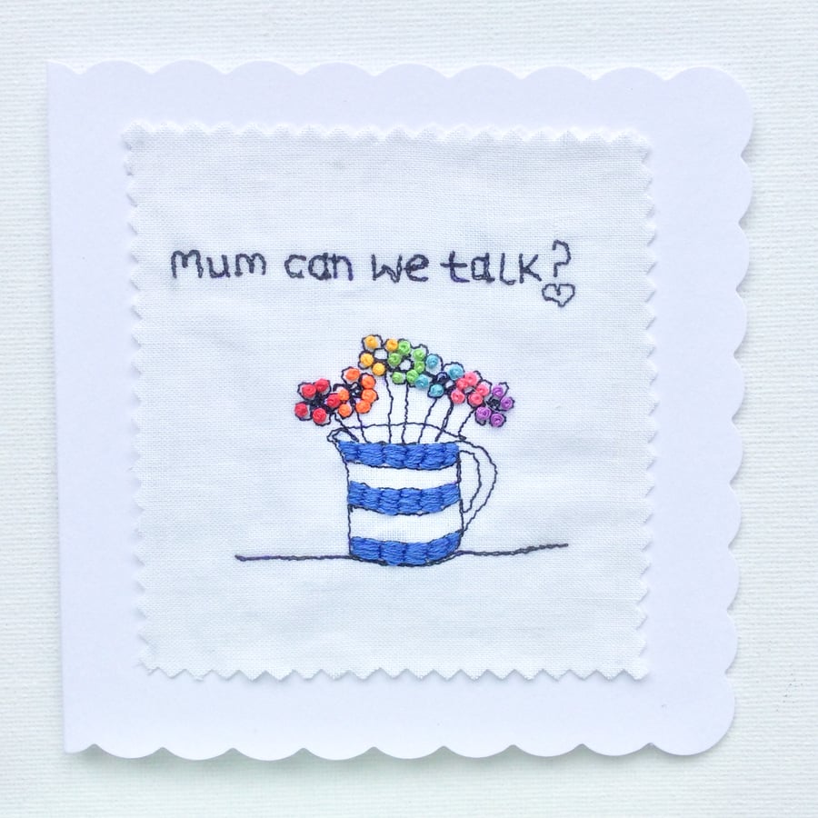 Card Mum can we talk?