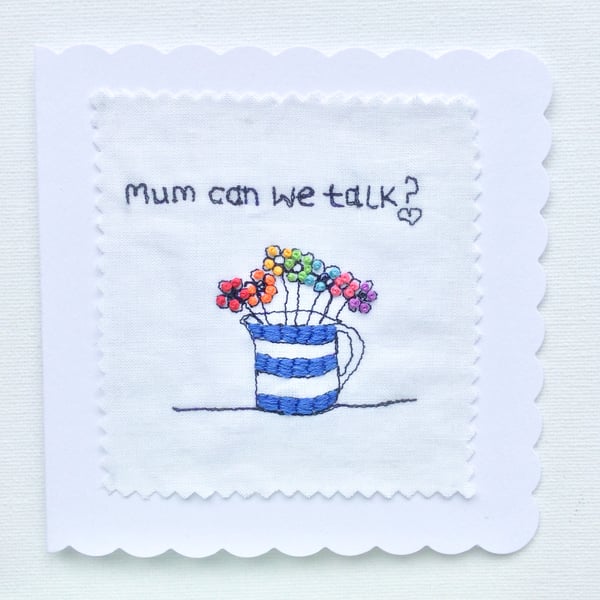 Card Mum can we talk?