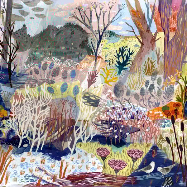 Illustration art print, Where the Wild Things Grow 16.54 in  x 11.69 (A3 Print)