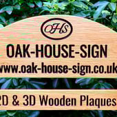 oak house sign