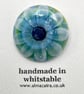 Fused Glass Flower Brooch - Image 5