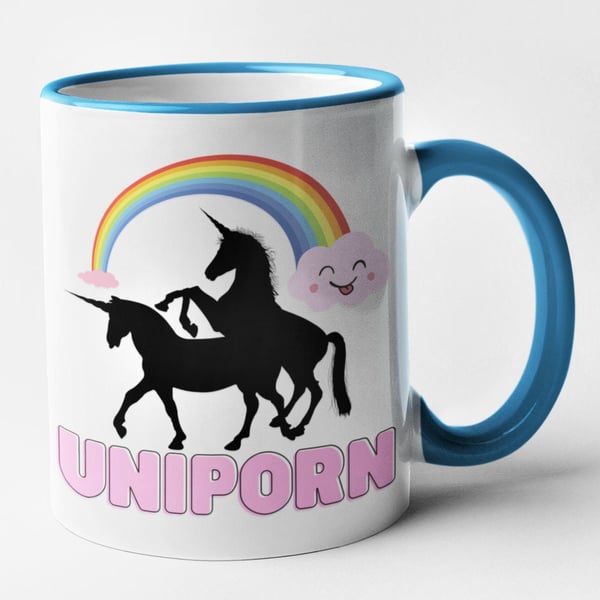 Uniporn Mug Unicorn Funny Novelty Gift Joke Present For Family Friend Christmas 