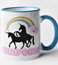 Uniporn Mug Unicorn Funny Novelty Gift Joke Present For Family Friend Christmas  - Image 1