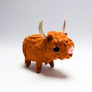 Highland Cow felt ornament