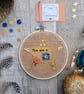 ‘You are a star’ embroidered art hoop - Image 1