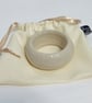 White Leather Bangle - Image 2