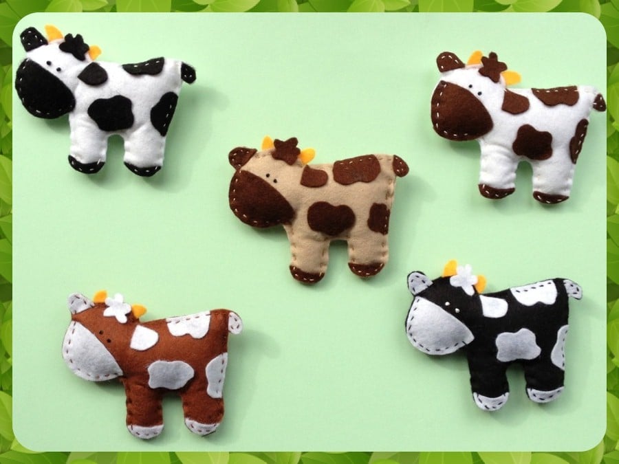 Felt Cow
