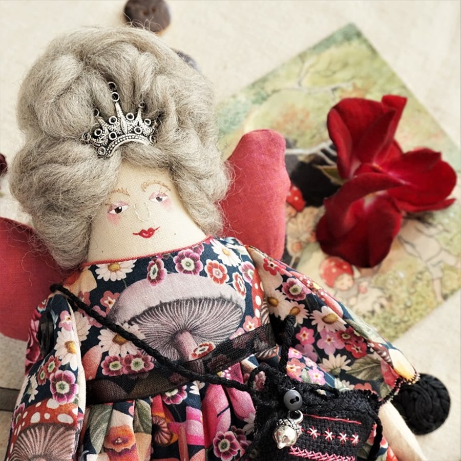 Amanita, A Tiny Fairy God Mother Doll