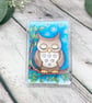 Fridge Magnet - Sleepy Owl - Acrylic Fridge Magnet  - Image 3