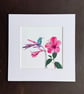 'Passion Flower' 8" x 8" Mounted Print