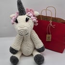 Handmade Crochet Unicorn - Chunky Chenille Plush