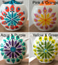 Hand Painted Mandala Ceramic Treat Plate, Modern Retro Pottery - Image 4