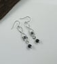 Earrings, Sterling Silver and Lapis Lazuli Unusual Droppers - Image 4
