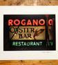 Rogano, Glasgow, signed mounted print FREE DELIVERY
