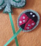 Handmade Felt Shamrock and Ladybird Bookmark - Image 2