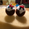 Christmas Pudding Earrings