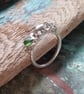 Tideline, Sterling silver and sea-glass ring.