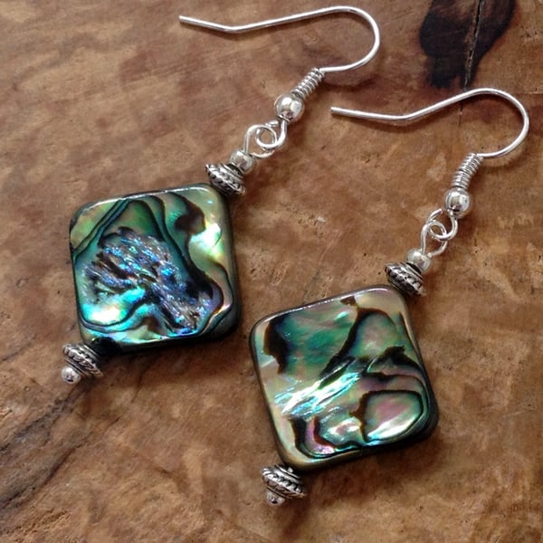 Abalone Drop Earrings