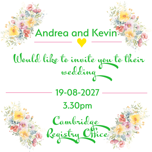Floral Wedding Invitation Bundle - RSVP, Details & Handmade Envelopes