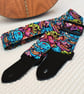 1.5 inch Wide Adjustable Ukulele Strap with zombies - Image 3