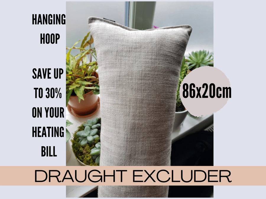 Draught excluder Door cushion Draft 86x20cm UNIQUE