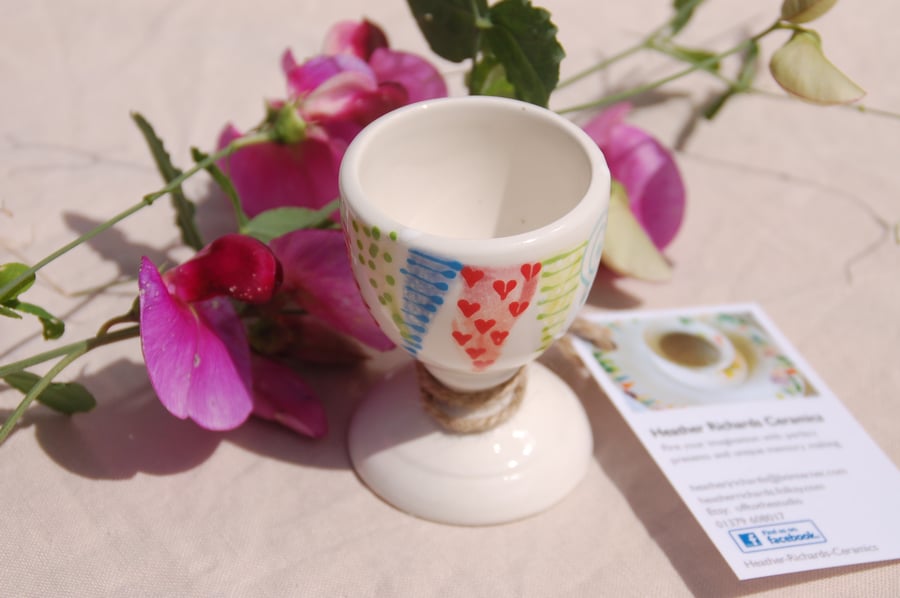 Endless Summer bunting egg cup