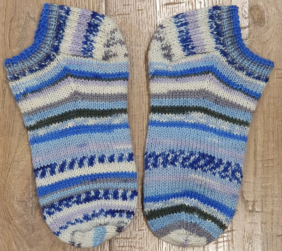 Seconds Sunday Handmade Trainer Socks odd socks 1-3