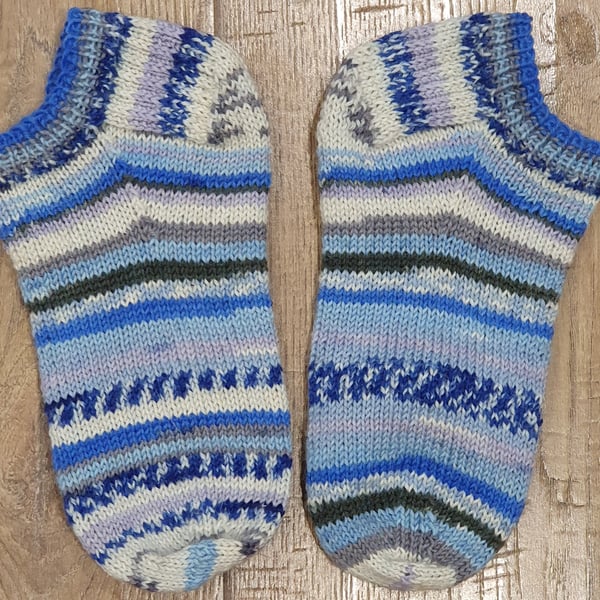 Seconds Sunday Handmade Trainer Socks odd socks 1-3