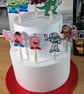 Toy Story Birthday Cake Toppers – Set of 8  Kids Party Decoratio