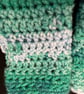 Hand Crocheted Fingerless Wrist Warmers in Teal - Image 7