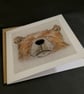 Cute Sleepy Bear blank  greeting card - Image 2