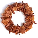 Contemporary Dried Wreath from Cork & Eucalyptus Bark