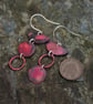 Seconds Sunday Statement, Mismatched, Long Dangle, Red Earrings  - Image 4