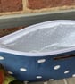 Blue Polka Dot Zip Pouch - Image 2