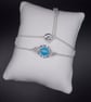 Blue agate slider bracelet - Image 1