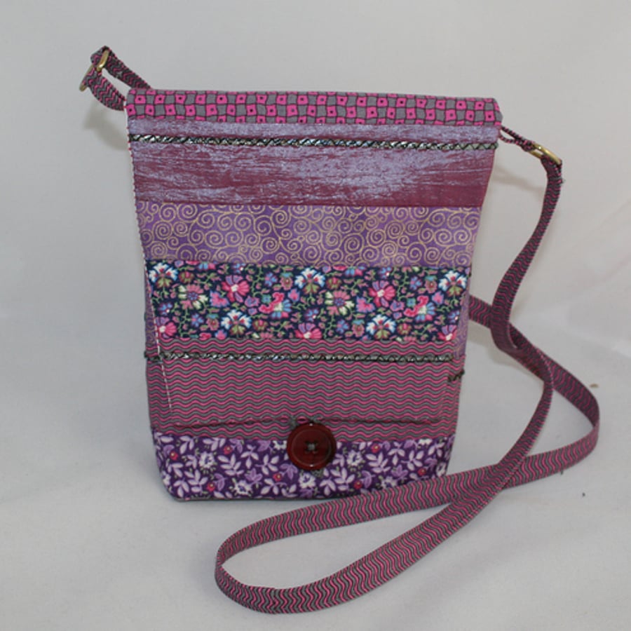 Pink and Purple - Patchwork Bag