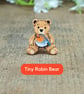 Robin Pin, Handmade Wooden Bird Brooch, Bereavement Gift - Image 8