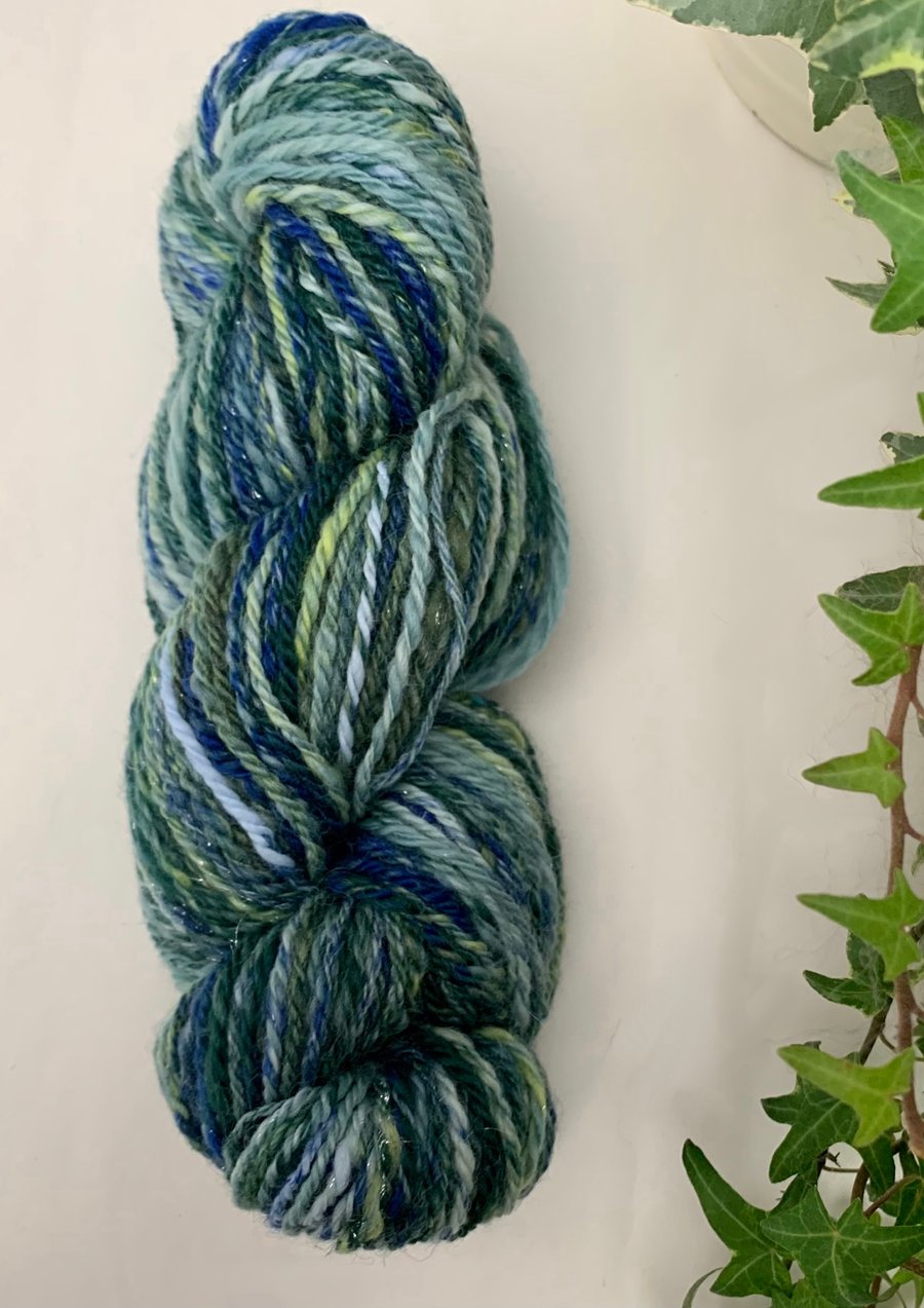 Hand spun yarn. DK.