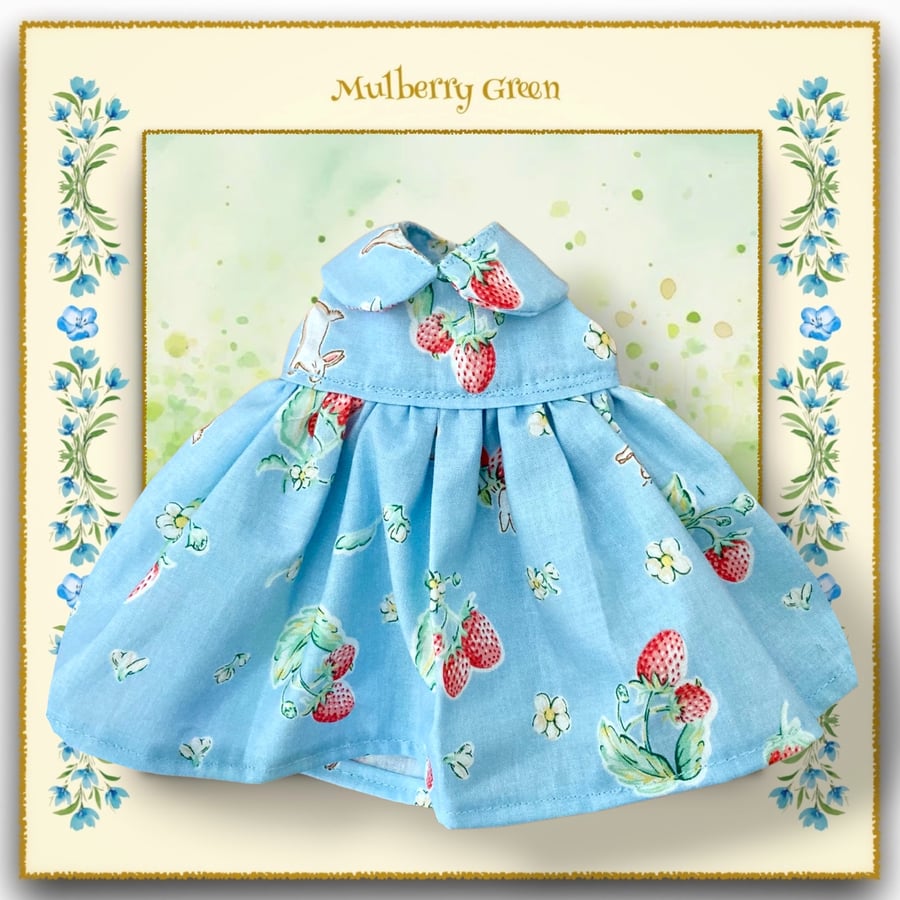Bunnies in the Strawberry Patch Dress