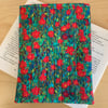 Klimt Farm Flowers Design Quilted Fabric Book Sleeve - Paperback Size